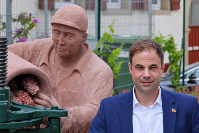 Tobias Dammert, Kandidat für die Oberbürgermeisterwahl 2025 in Bruchsal, im Porträt.